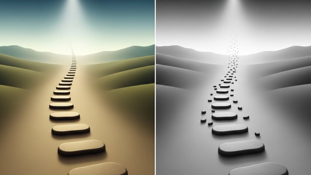 在宅ワークに向いている働き方と向いていない働き方を比較し、自分に合う道を考えている様子のイメージ。